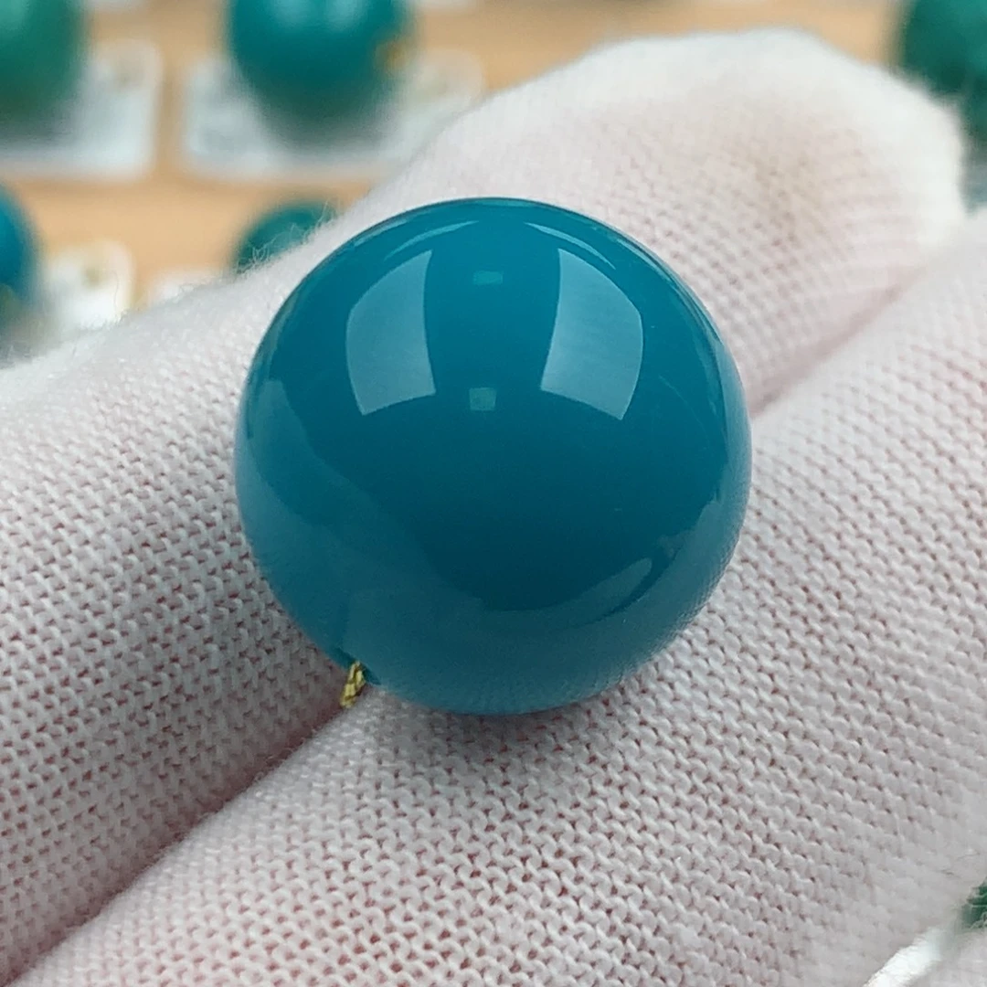 绿松石未镶嵌配饰圆珠17.3