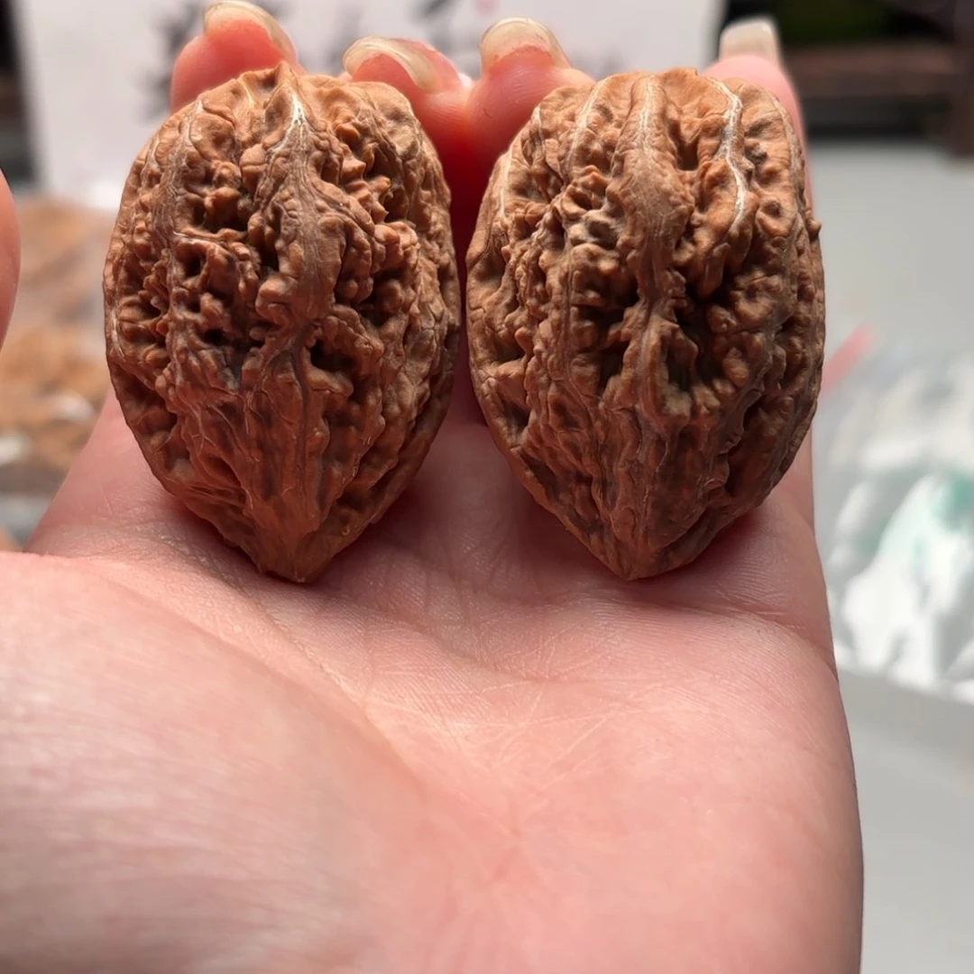 把件文玩核桃小蛙花皮144