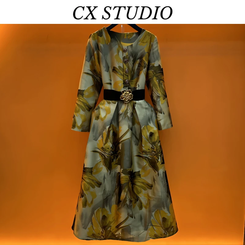 xh编码12 经典轻奢气质时尚春夏季连衣裙(定制女装）TG261