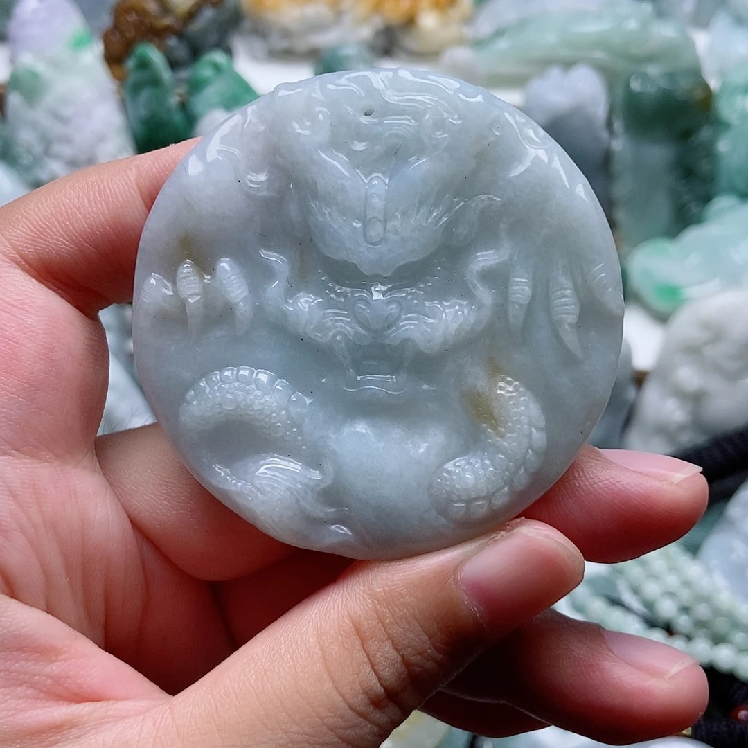 翡翠未镶嵌吊坠(不含链)1