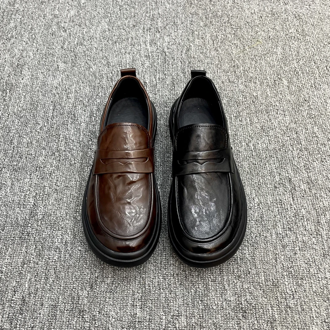 高端品质纯皮时尚休闲男鞋W