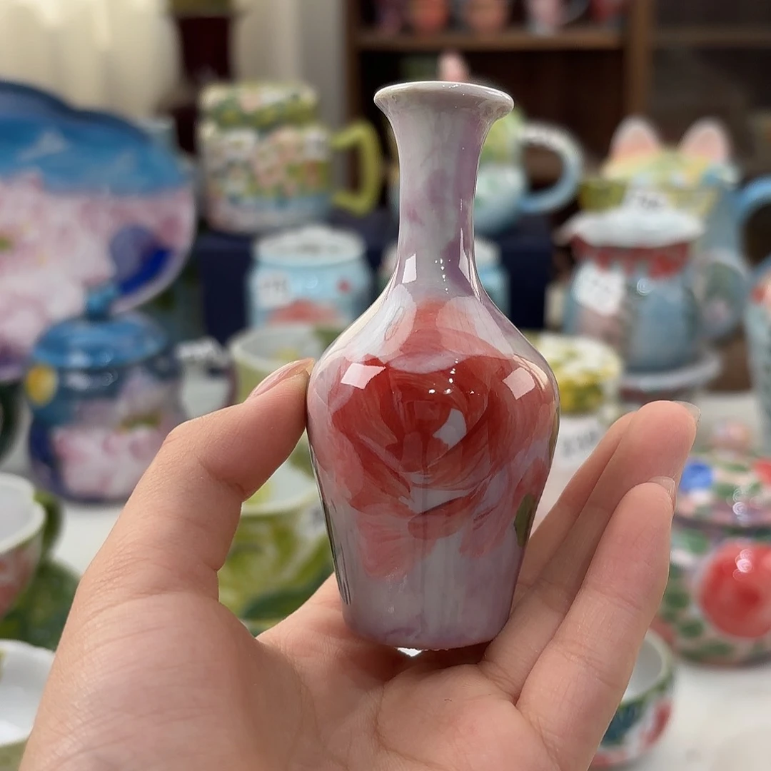 景德镇手绘高温釉下彩陶瓷茶具