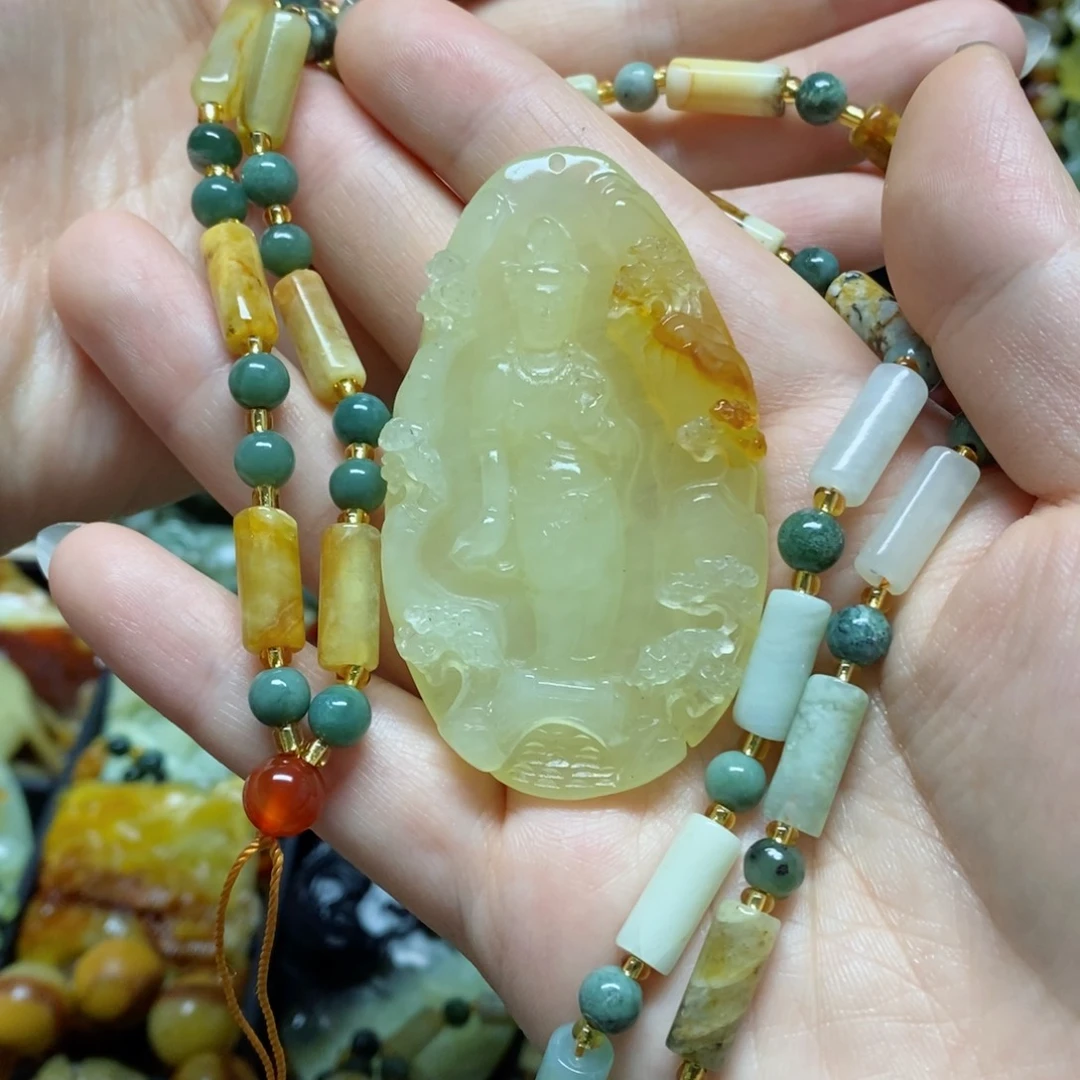 岫玉吊坠(赠链)未镶嵌沫****懂