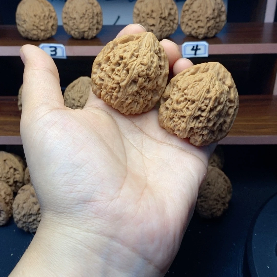 核桃把件小***鱼涿鹿南疆石核桃