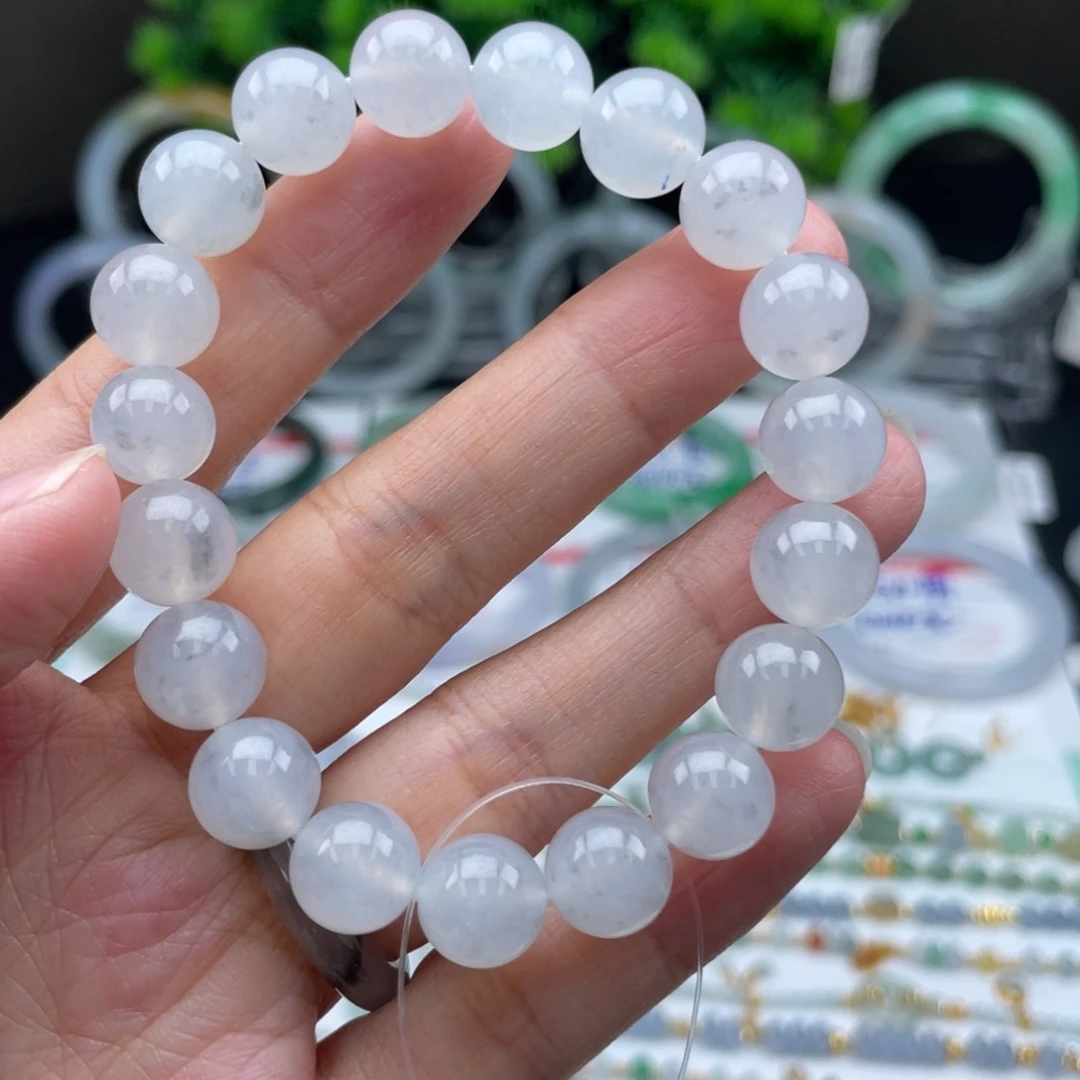 翡翠18K金镶嵌手链