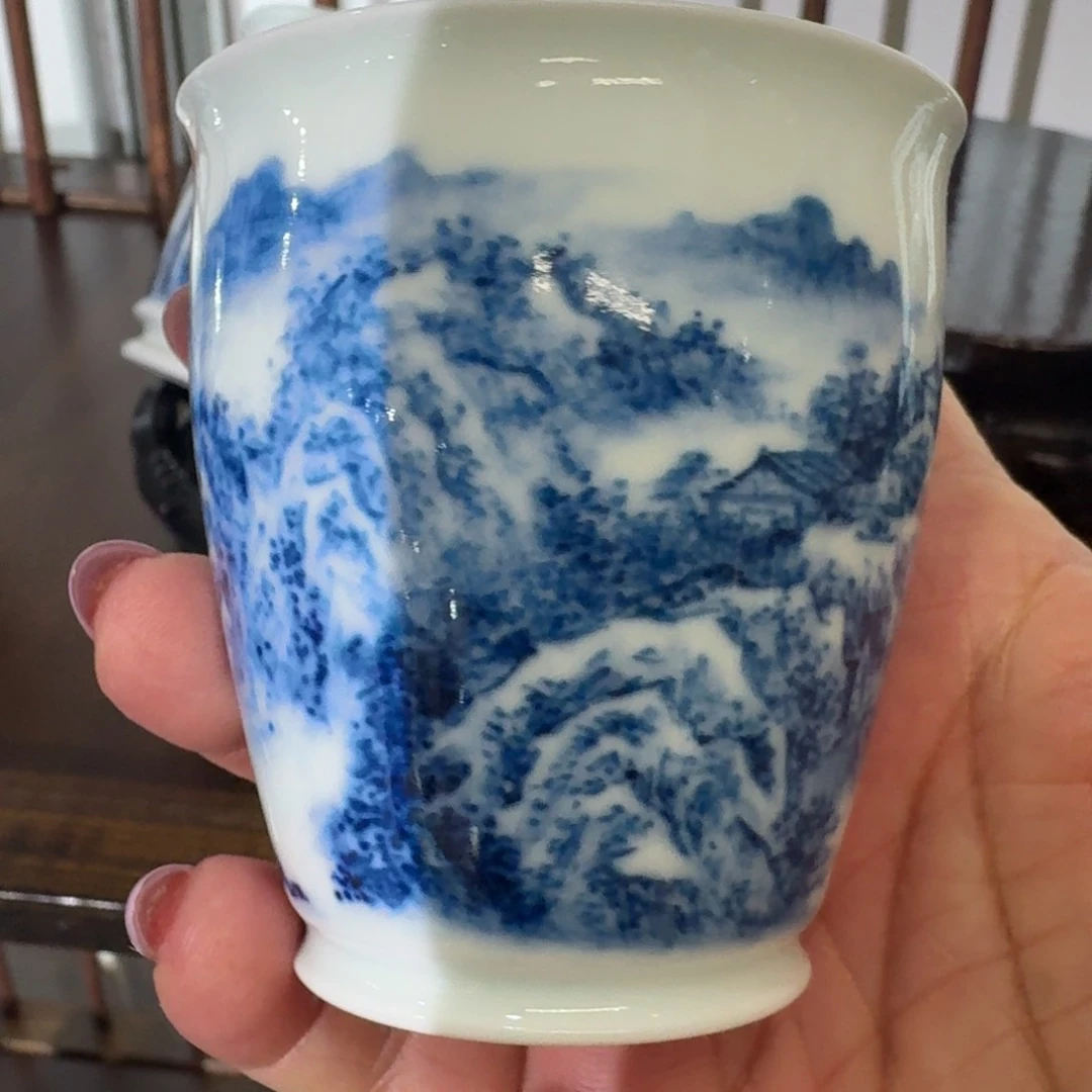 景德镇陶瓷手工手绘单杯