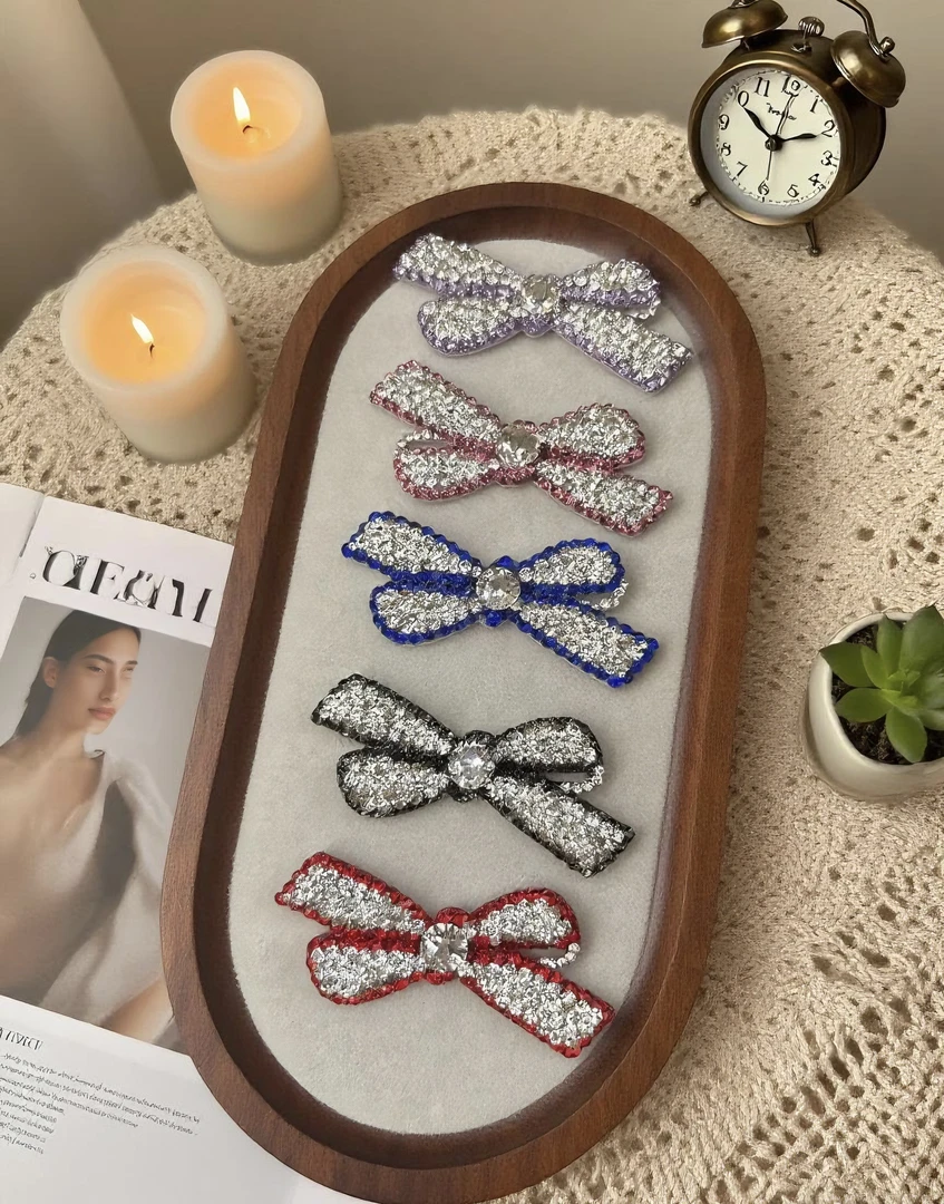 宠物狗狗发夹立体满钻轻奢重工青蛙夹纯手工定制