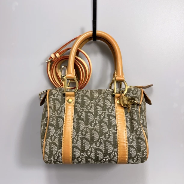 95新 DIOR/迪奥 复燃精选/军绿色波士顿20