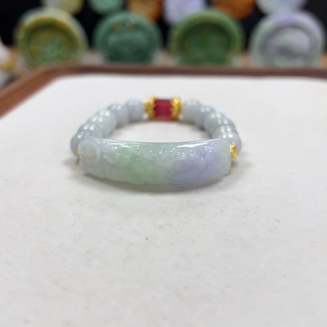 翡翠未镶嵌手链手牌