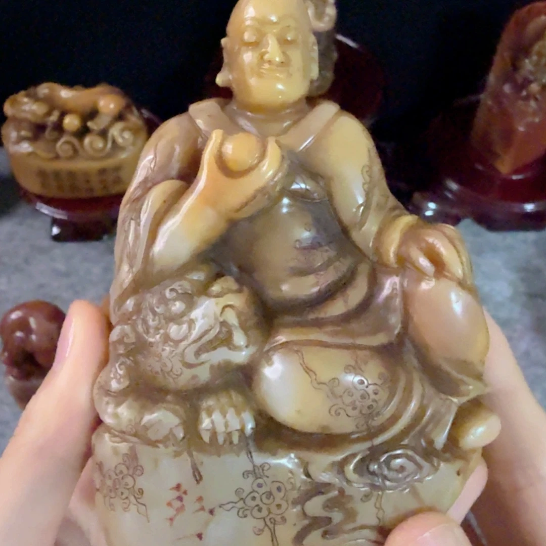 善***A手串/手链贝壳寿山石罗汉印章