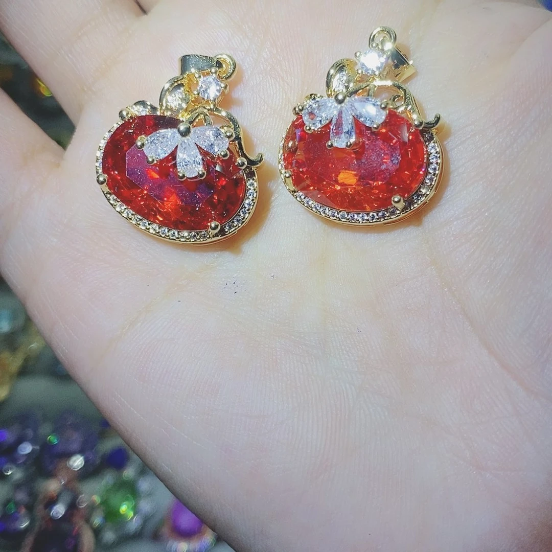 【闪购商品】托帕石耳饰银S925镶嵌