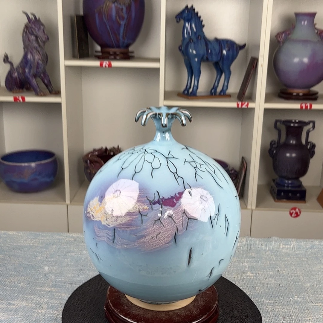 瓷片石榴瓶珍品收藏