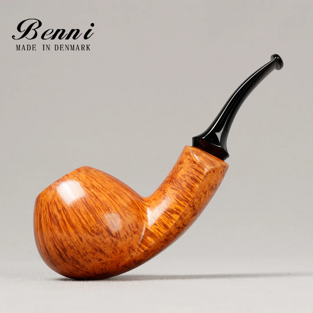 丹麦大师本尼Benni 大号宽背河豚 手工石楠木烟斗