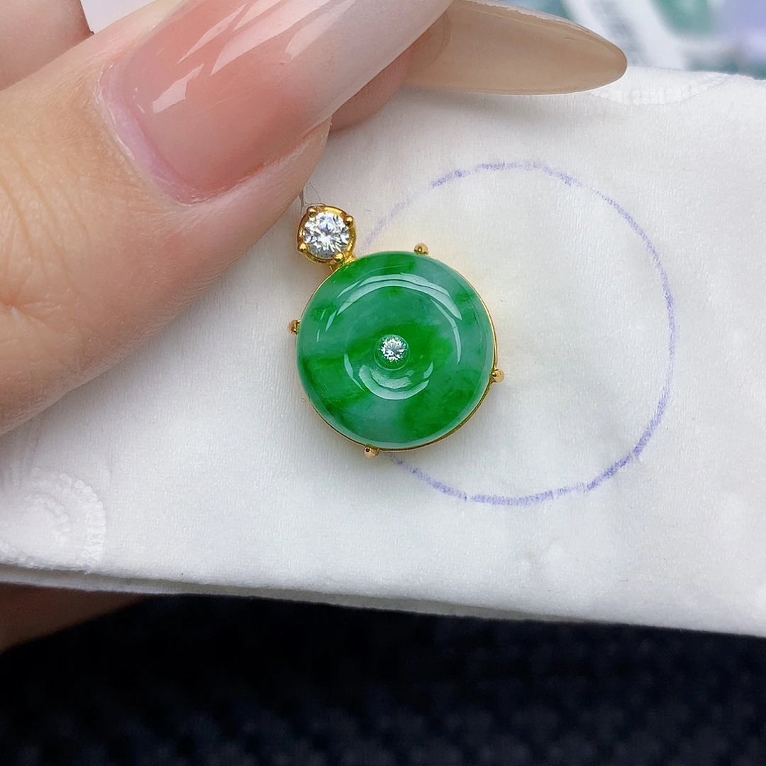 翡翠未镶嵌颈饰天然缅甸翡翠a货百元以上9元证书费自理