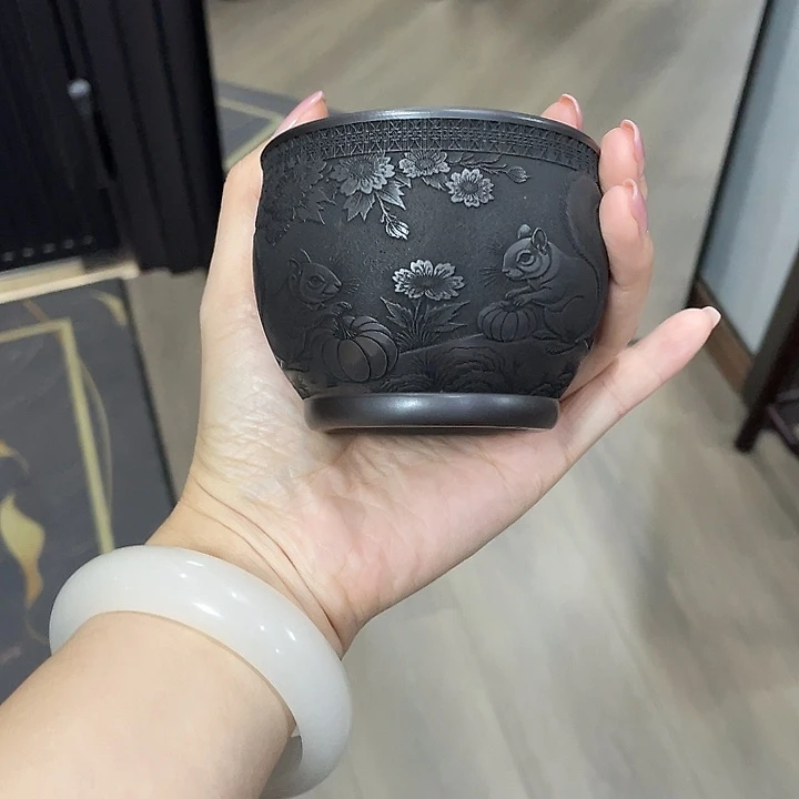茶壶紫砂全手工打造