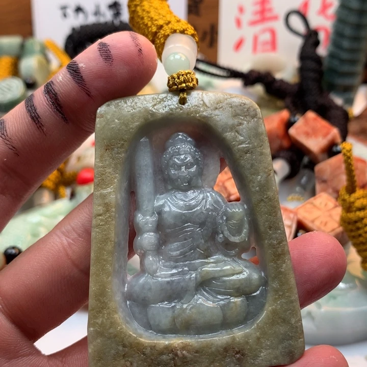 翡翠未镶嵌颈饰保真天然a货翡翠