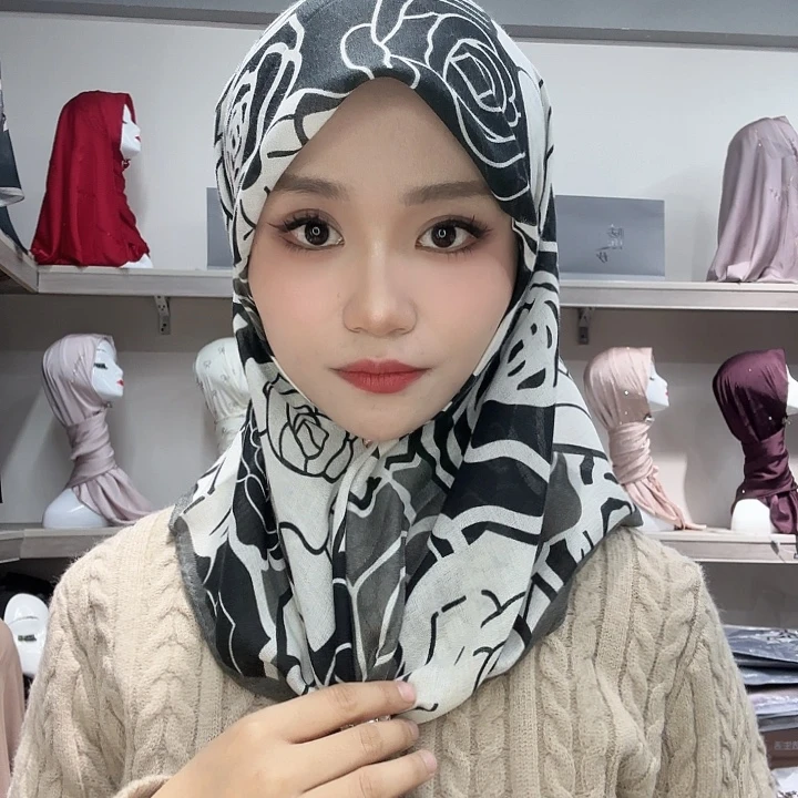 美丽诺羊毛方巾纯色羊毛款