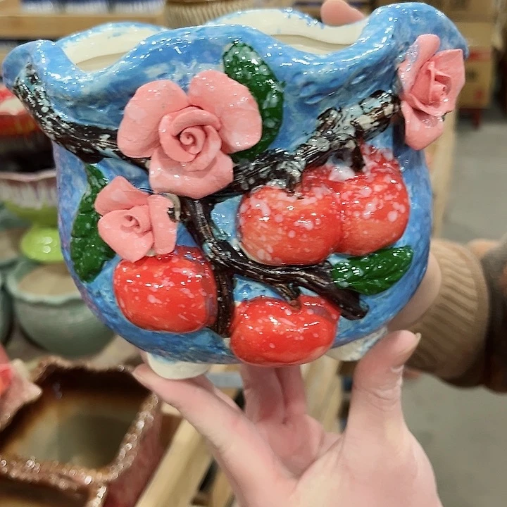 陶瓷陶瓷多肉植物花盆