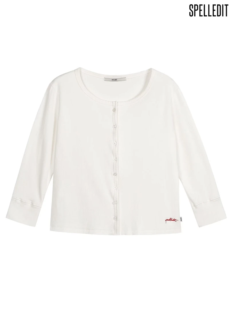 SPELLEDIT修身纽扣开衫/NO退换