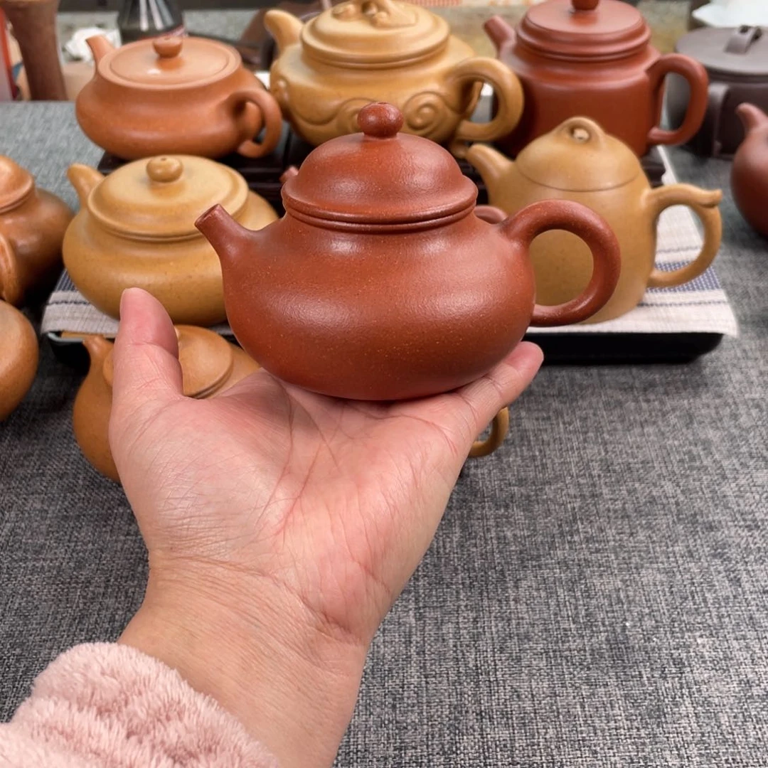 紫砂茶壶红降坡容天全手40目190