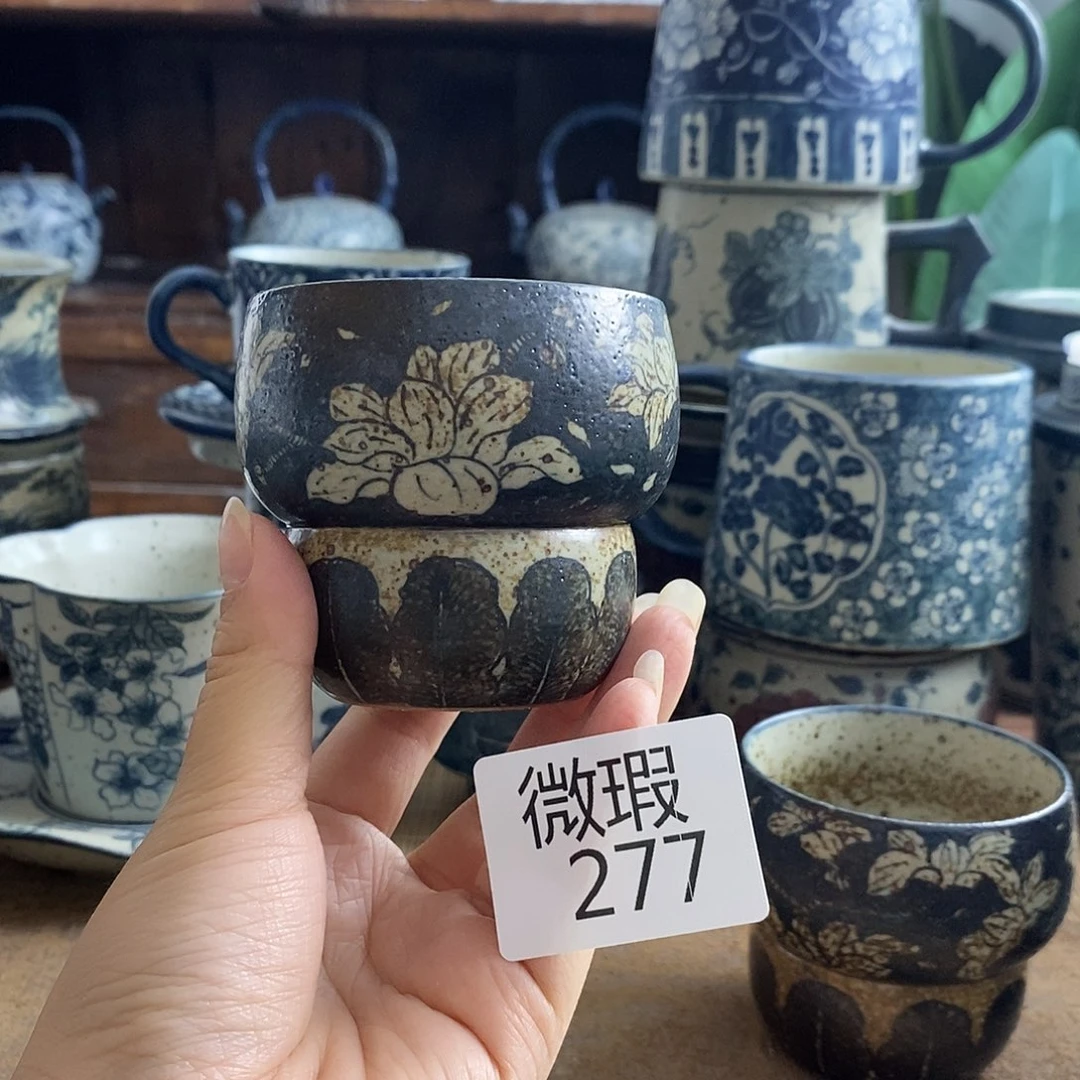 手工手绘青花高温陶瓷