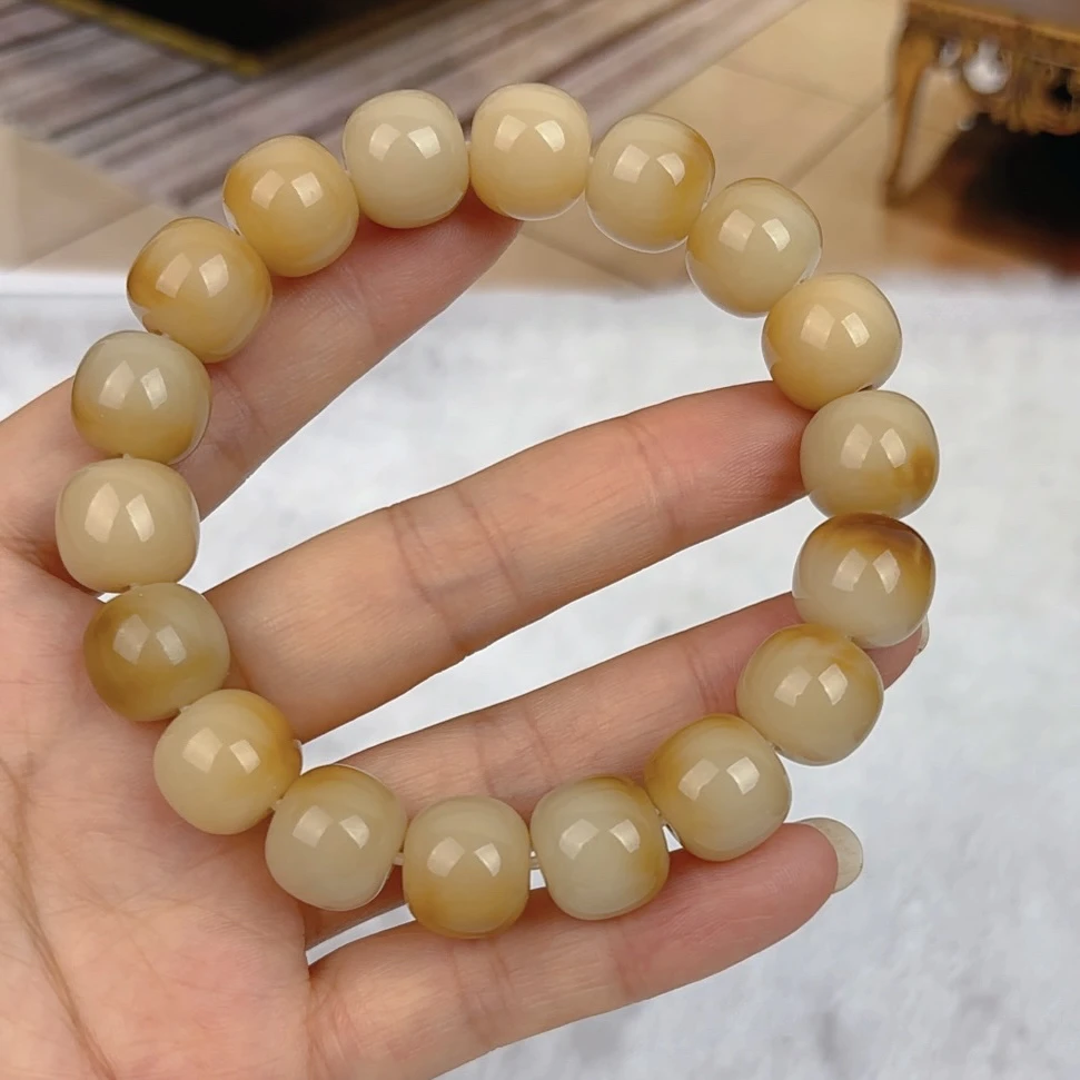 【C39】12*13mm炭烤车轮单圈手串菩提根手串