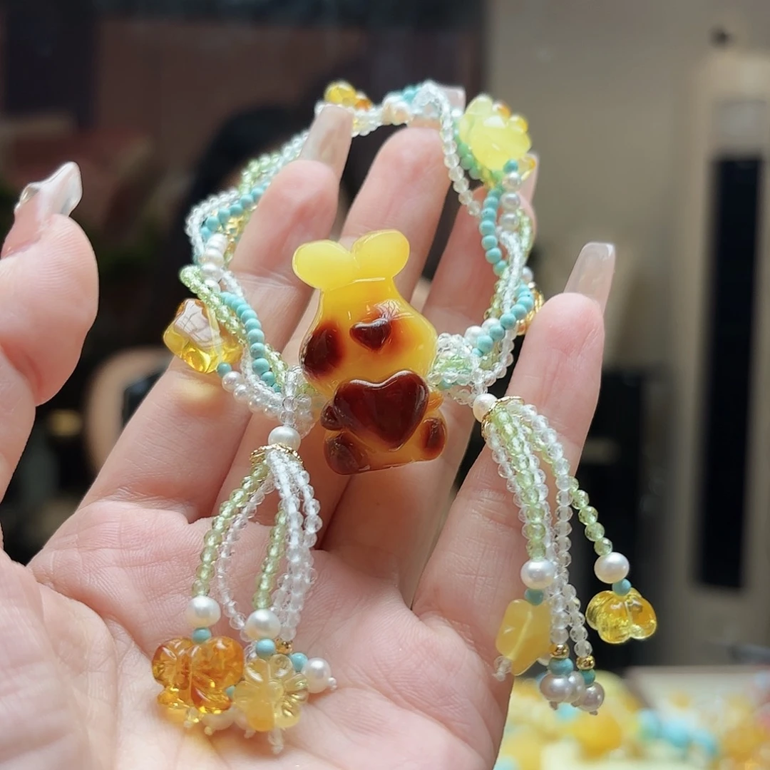 未镶嵌琥珀手链琥珀