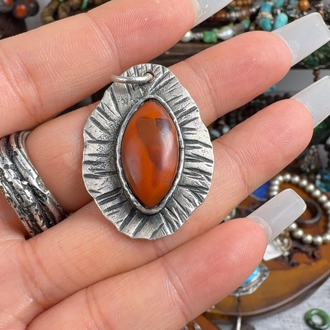 幸***️足银镶嵌手串玛瑙/玉髓