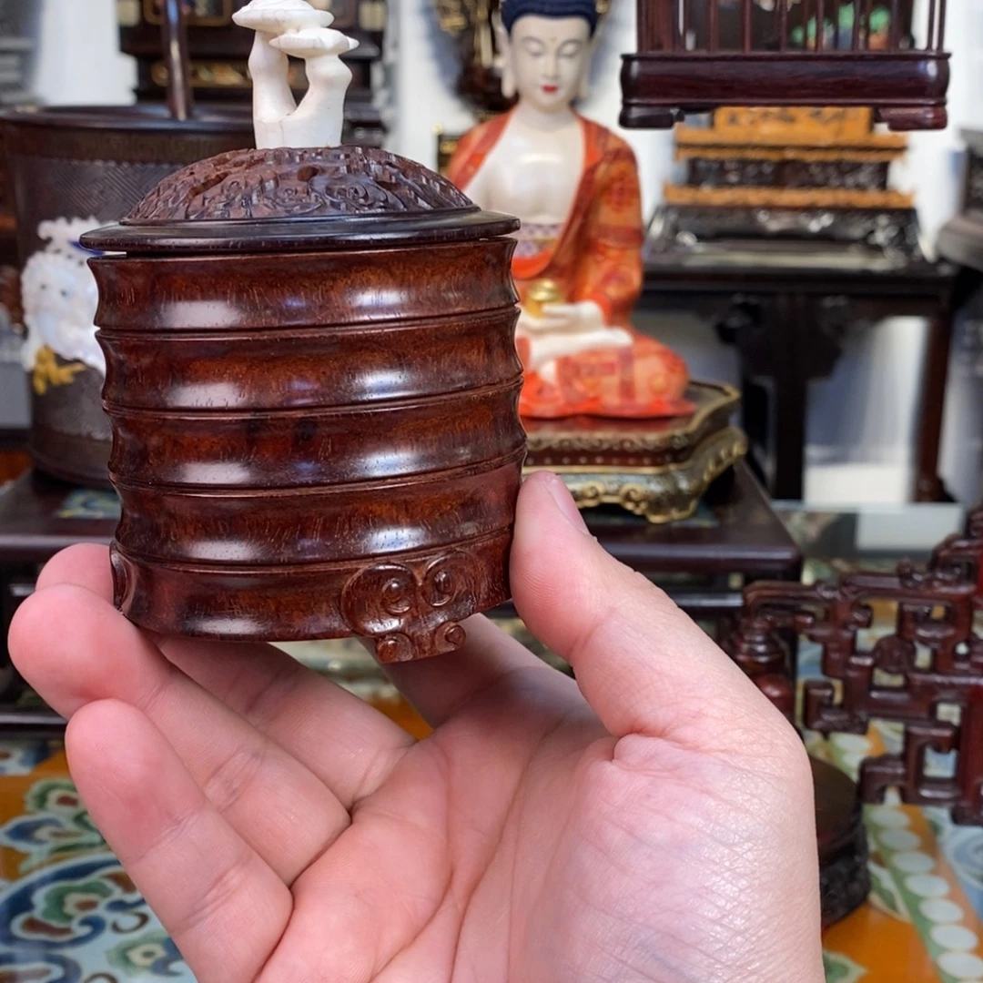 成套家具紫檀木类小叶紫檀香盒