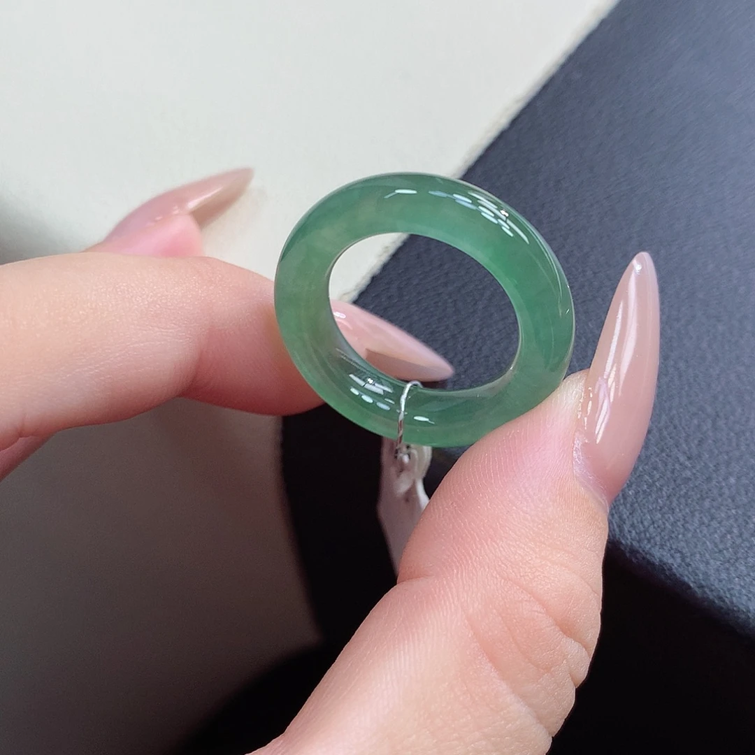 翡翠未镶嵌戒指16-17号