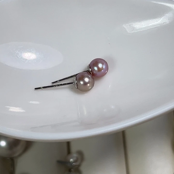 淡水珍珠颈饰银S925镶嵌