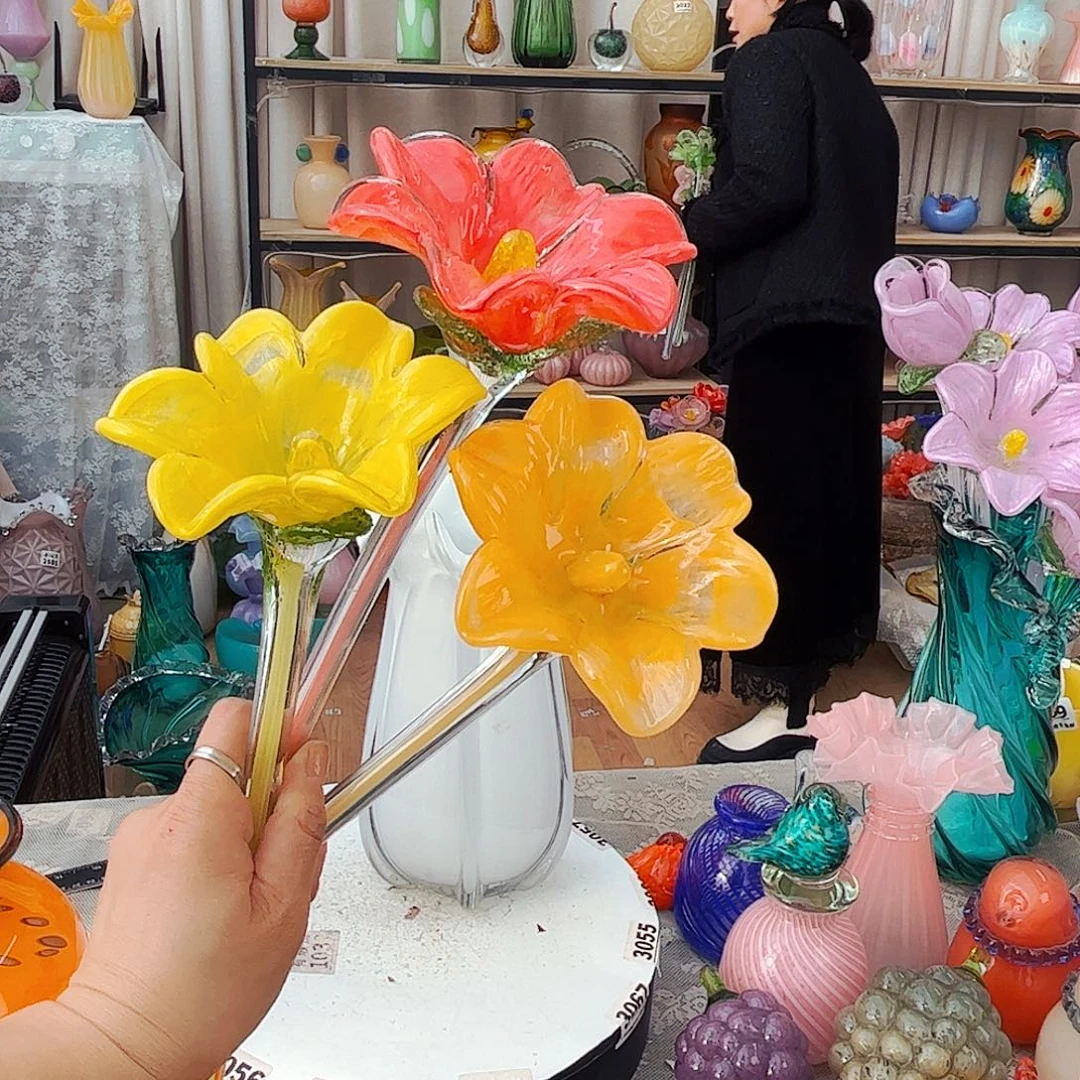 3朵百合 福利家悦琉璃工艺品