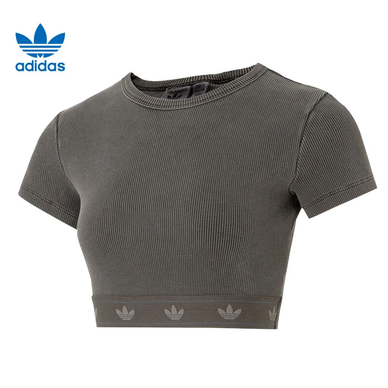 【夏日户外】adidas阿迪达斯三叶草女子运动休闲短袖T恤JD0041