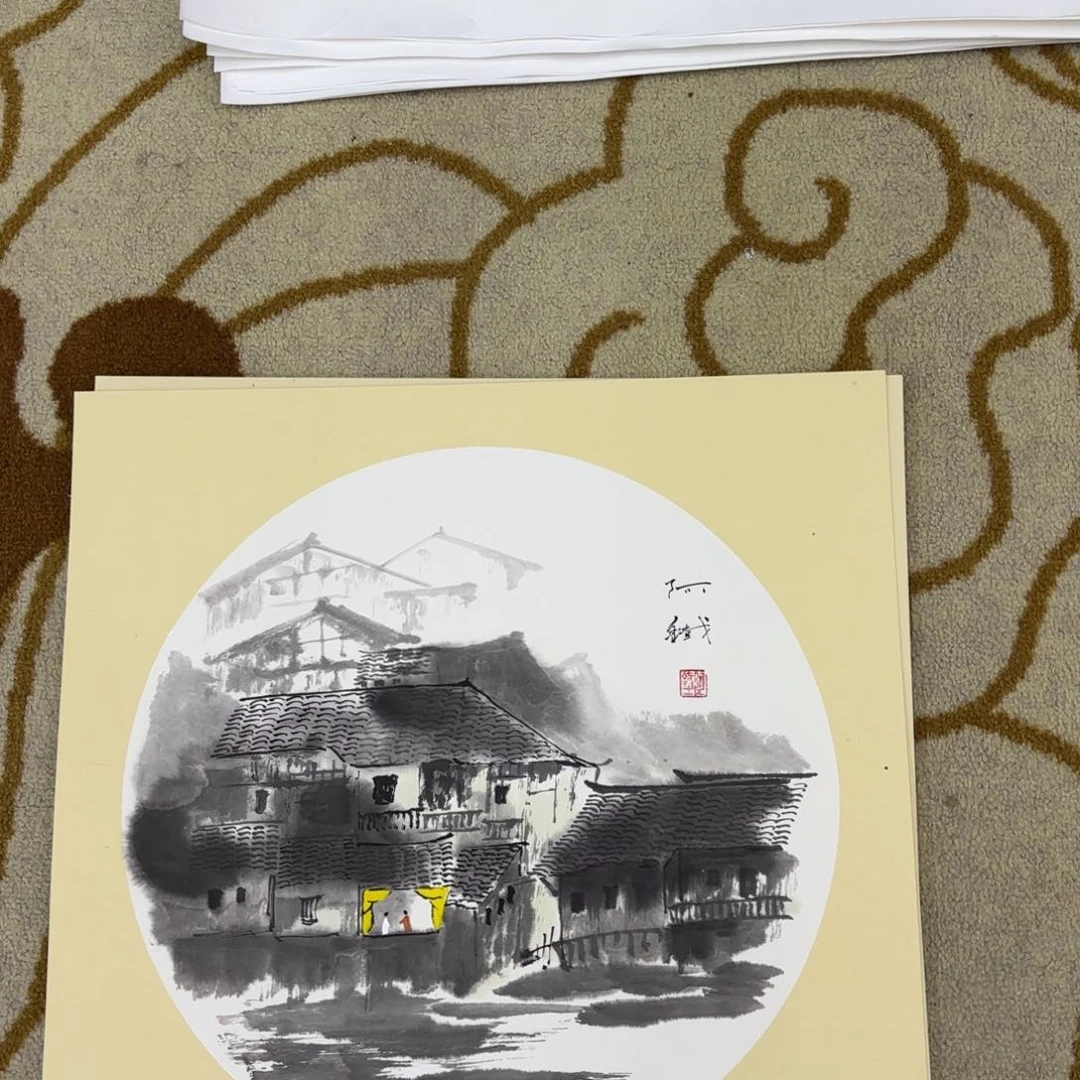 国画白*啊铁斗方李欣主播