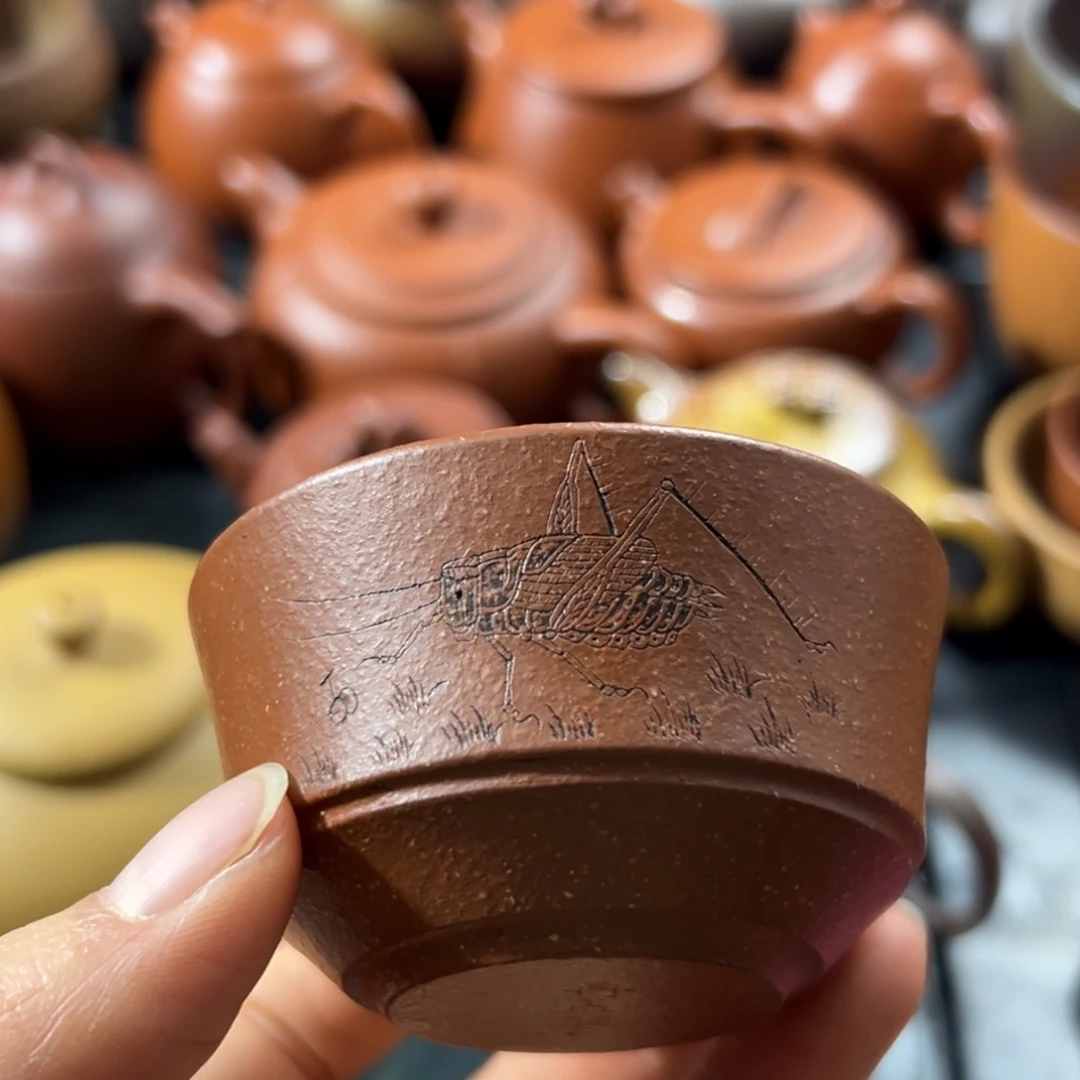 茶杯紫砂微瑕不退不换