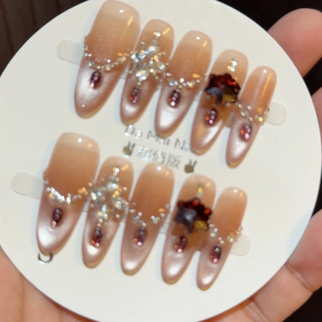 【银河紫焰】纯手工穿戴甲