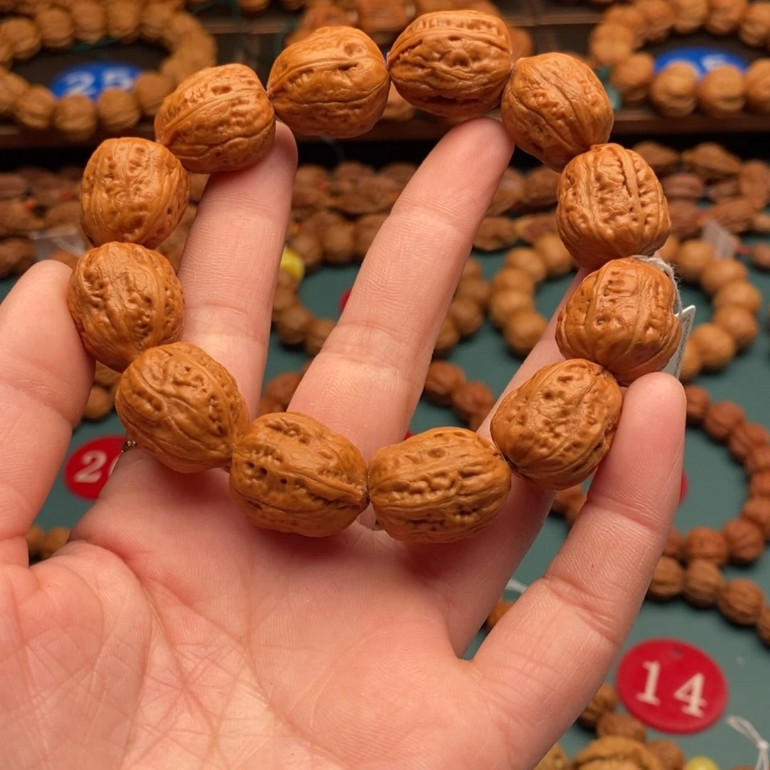 文玩核桃手串17尺寸蛙
