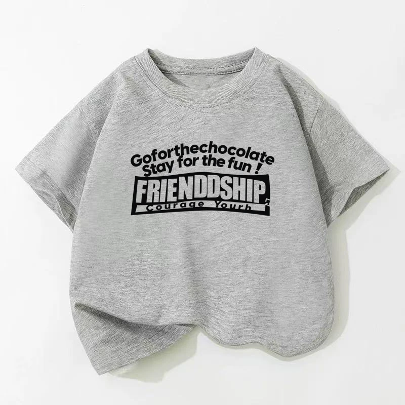 【100%纯棉】男童T恤休闲款印花夏装透气儿童短袖T恤男孩印花t恤