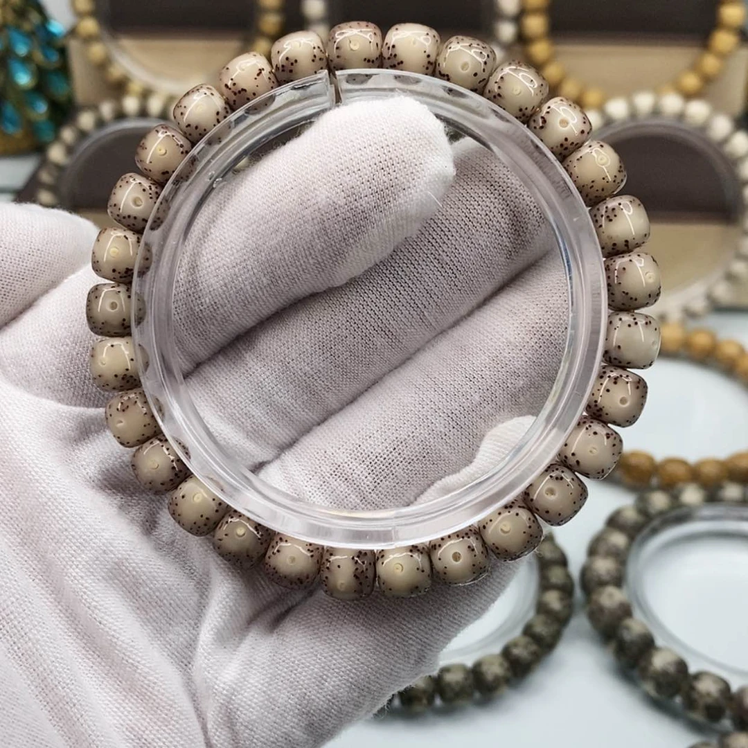 【闪购商品】星月菩提手串一物一图原生态粉冰大眼睛