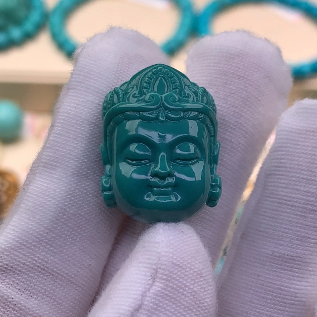 凯***未镶嵌绿松石珠宝奇石