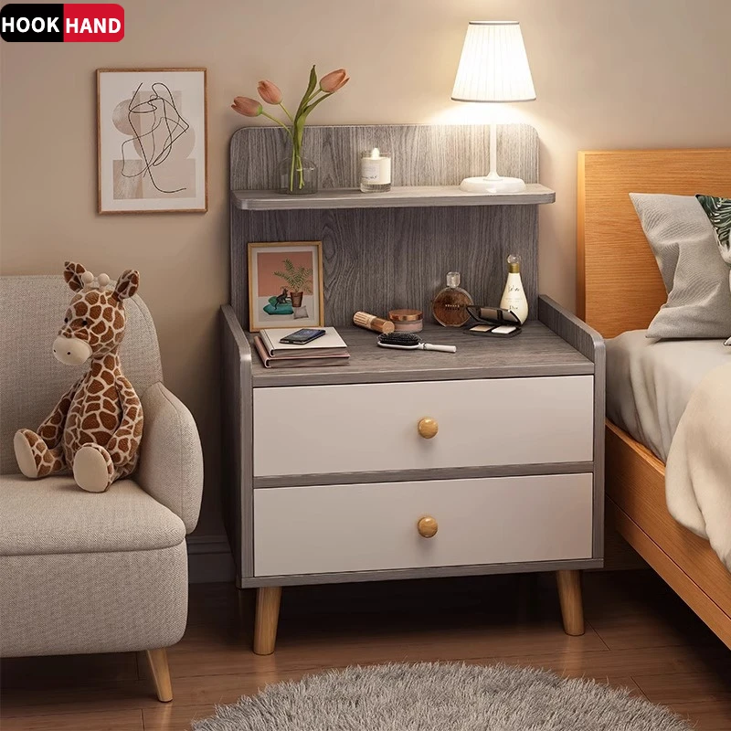 床头柜简约现代简易轻奢高级感床边柜家用卧室出租房用小型收纳柜