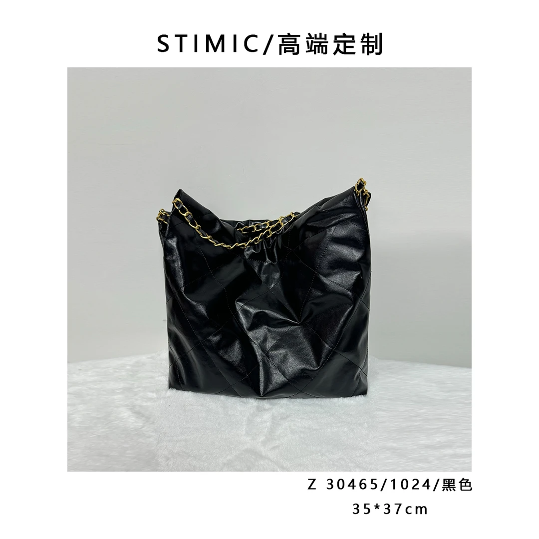 Z3046/1024/黑色Paiyuge高端订制手工时尚女士单肩斜挎手提包1024