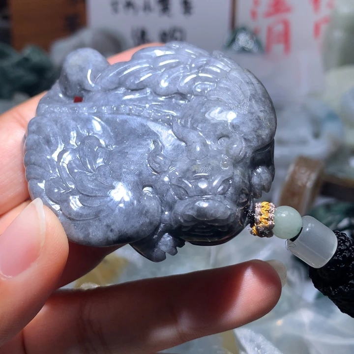 翡翠未镶嵌颈饰保真天然A货翡翠