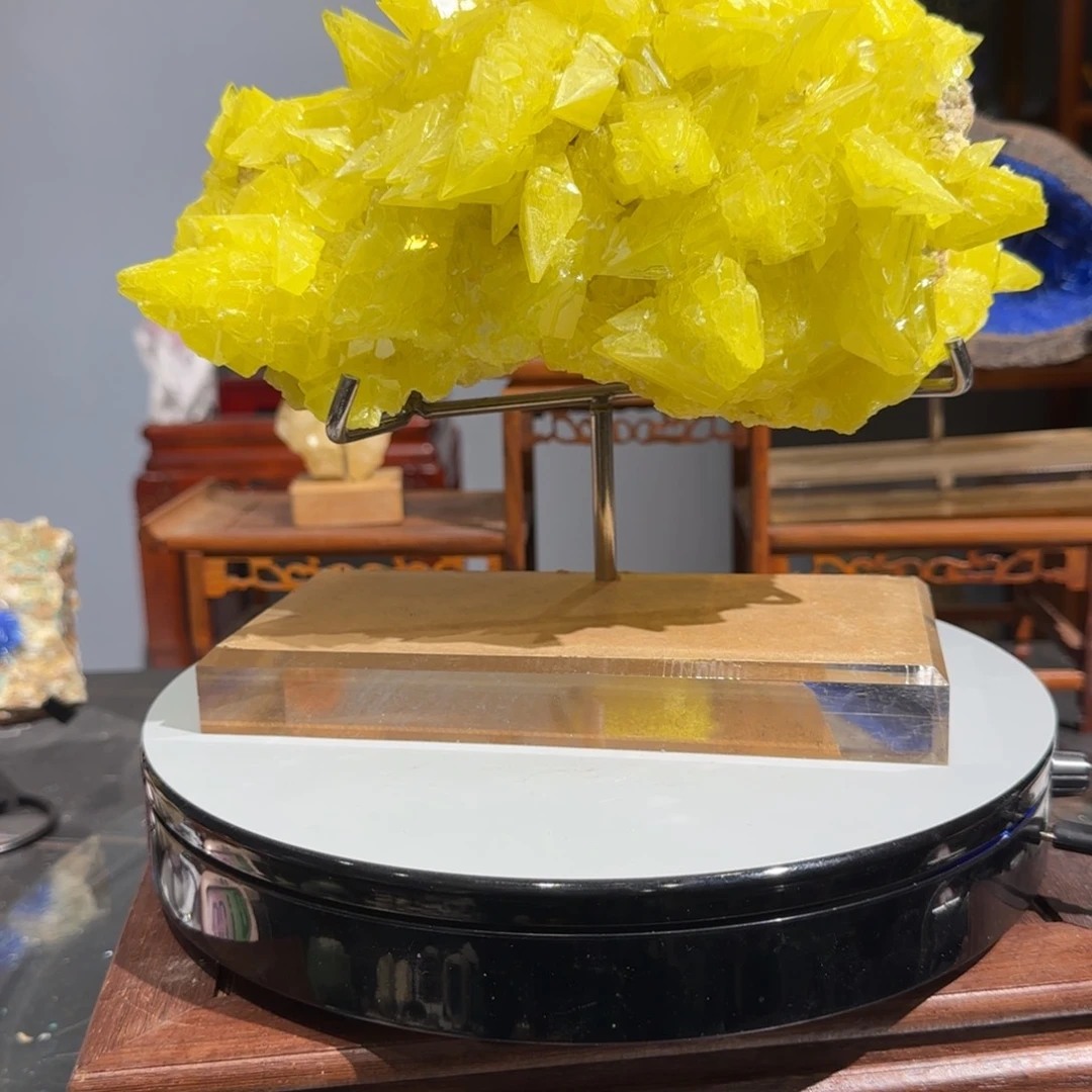 紫砂茶周边矿物晶体摆件人**途