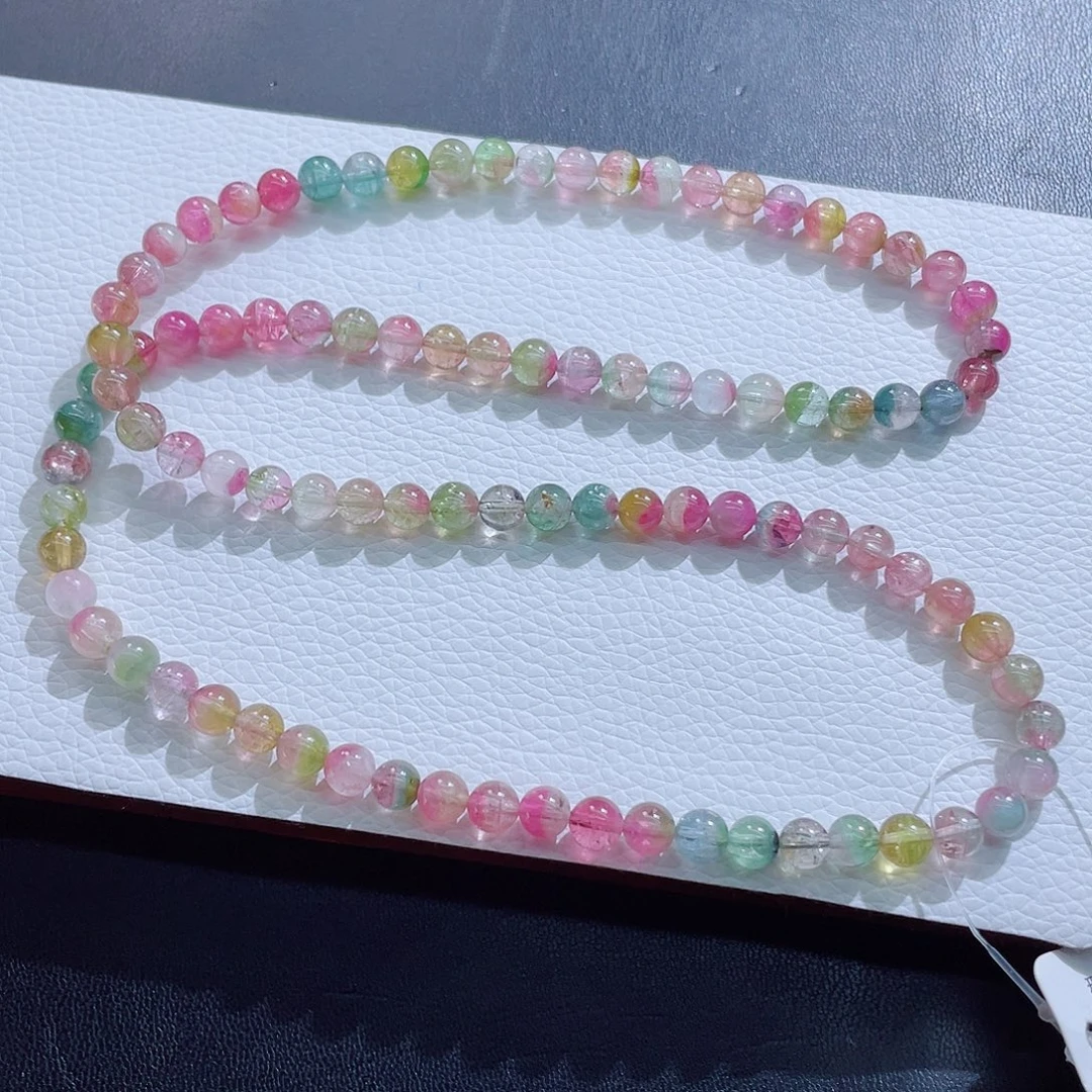 未镶嵌手链碧玺6.3mm左右