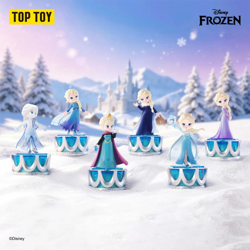 TOP TOY迪士尼冰雪奇缘女王归来系列音乐盒手办盲盒玩具生日礼物