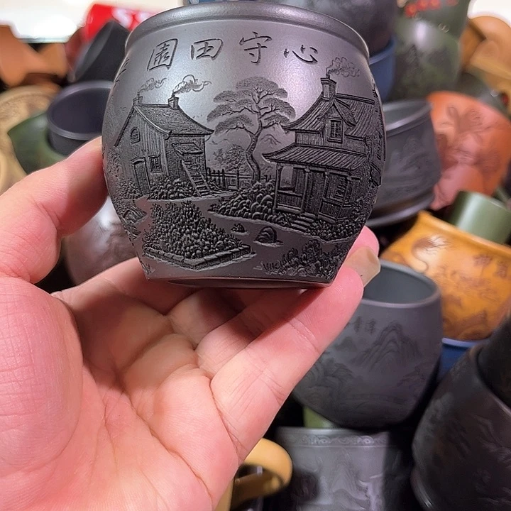 茶杯紫砂全手工紫砂主人杯