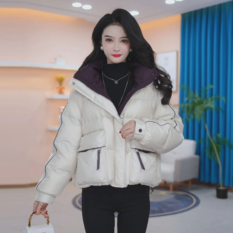 【羽绒服】冬季白鸭绒羽绒服百搭新款时尚气质休闲保暖外套女小个