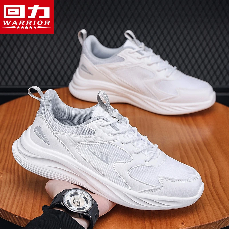 Warrior/回力男鞋休闲运动鞋透气网面2025秋季爆款百搭男士鞋子