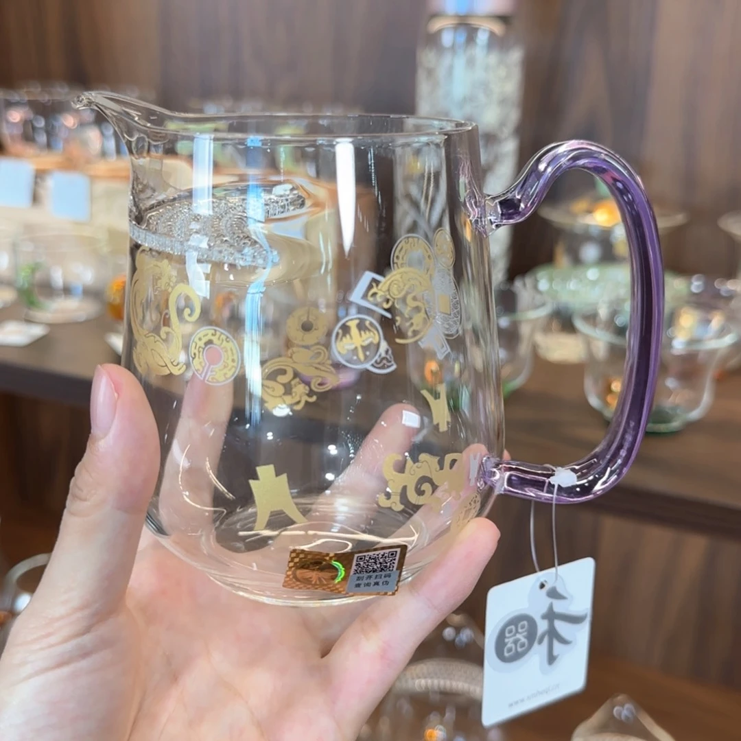 禾器瑞币纹丰然浅紫色